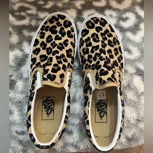 Leopard Vans size 8